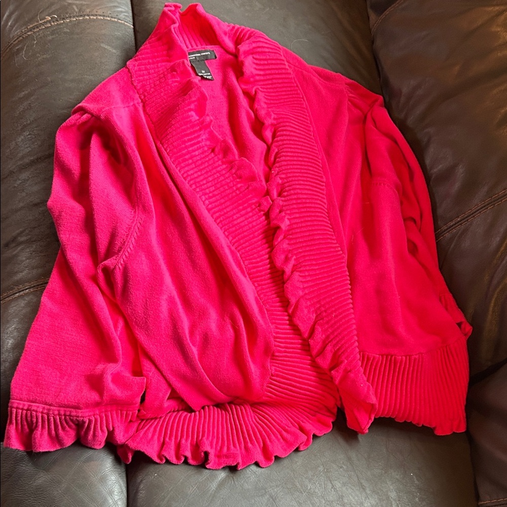 INC International Concepts Vibrant Pink Cardigan